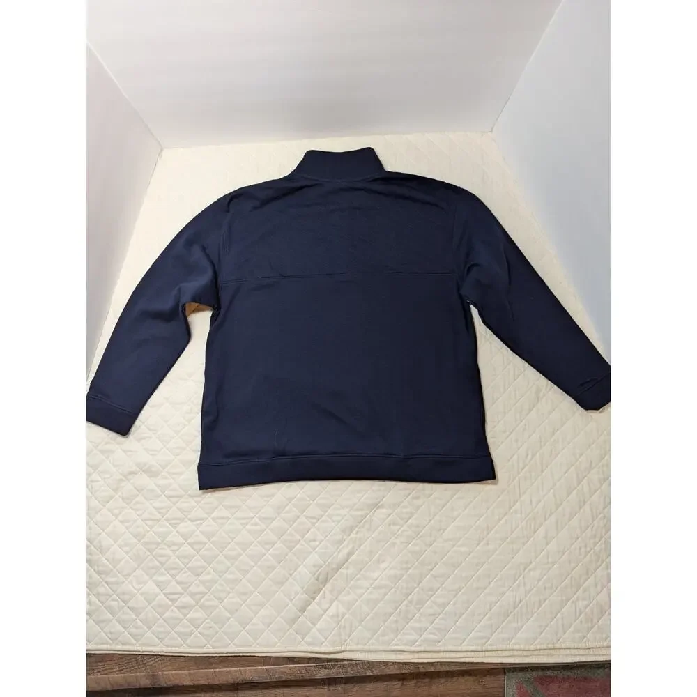University Of Michigan 4 Snap Pullover, Quilted Look at Upper Shoulder And Chest